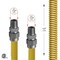 Flextron Gas Line Hose 1/2'' O.D.x12'' Len 1/2" MIP Fittings Yellow Coated Stainless Steel Flexible Connector FTGC-YC38-12A - alternate 2